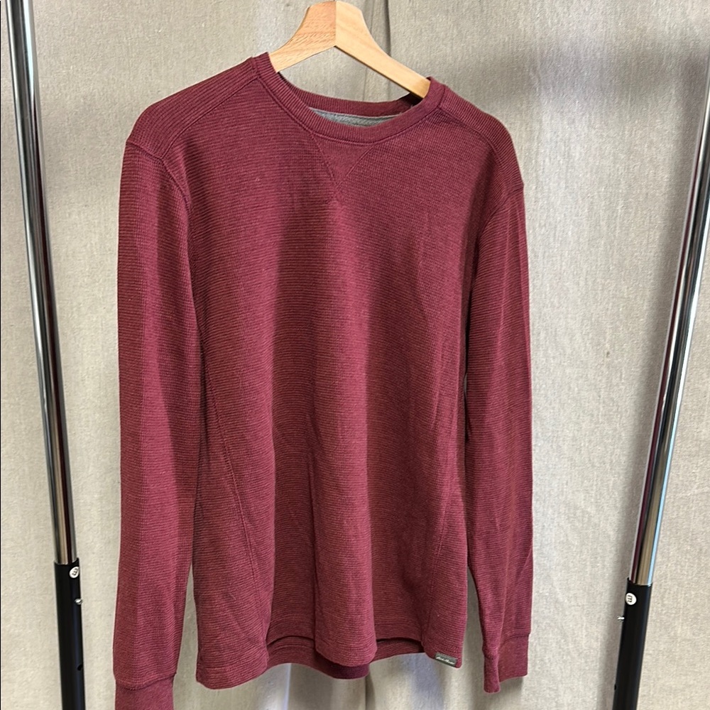 Eddie Bauer Red Long Sleeve Tee